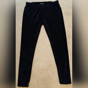Y2K Eye Candy Black Velvet Low Rise Legging Joggers.